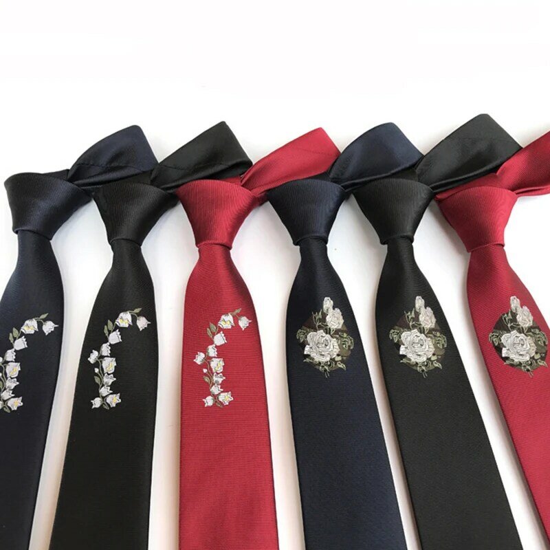 Ricnais 6cm Slim Dasi pria Dasi Fashion Dicetak Dasi Bunga Leher Untuk Pernikahan Pesta Pria Hadiah Aksesoris pria Dasi