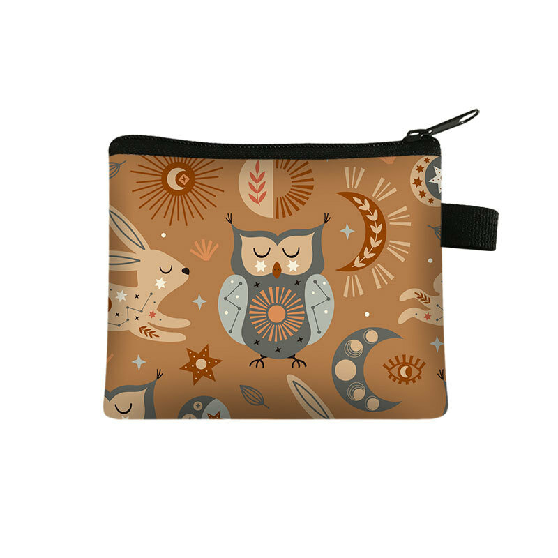 小さな子供のための動物のデザインのポリエステル財布,小さな注意のためのコインバッグ