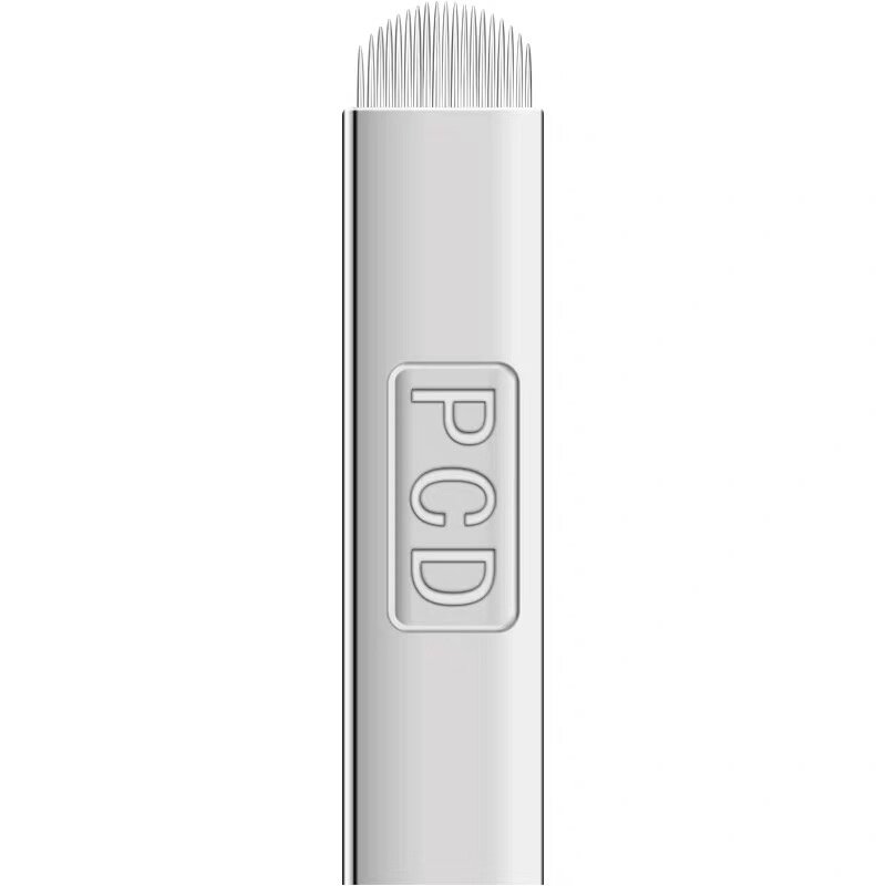 500 stücke PCD 12 14 Pin U19 Permanent Make-Up Augenbrauen Tatoo Klinge Microblading Nadeln Für 3D Stickerei Hand Tattoo Stift maschine