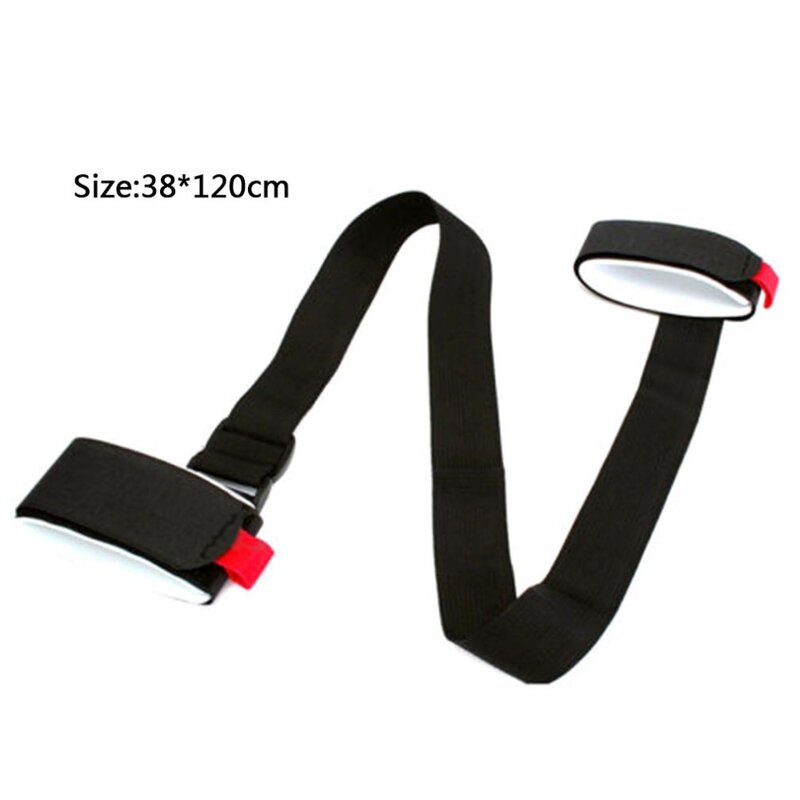 2020 Hot Sales OUTAD Adjustable Skiing Pole Shoulder Carrier Lash Handle Straps Porter Hook Loop Protecting Black Nylon Bags