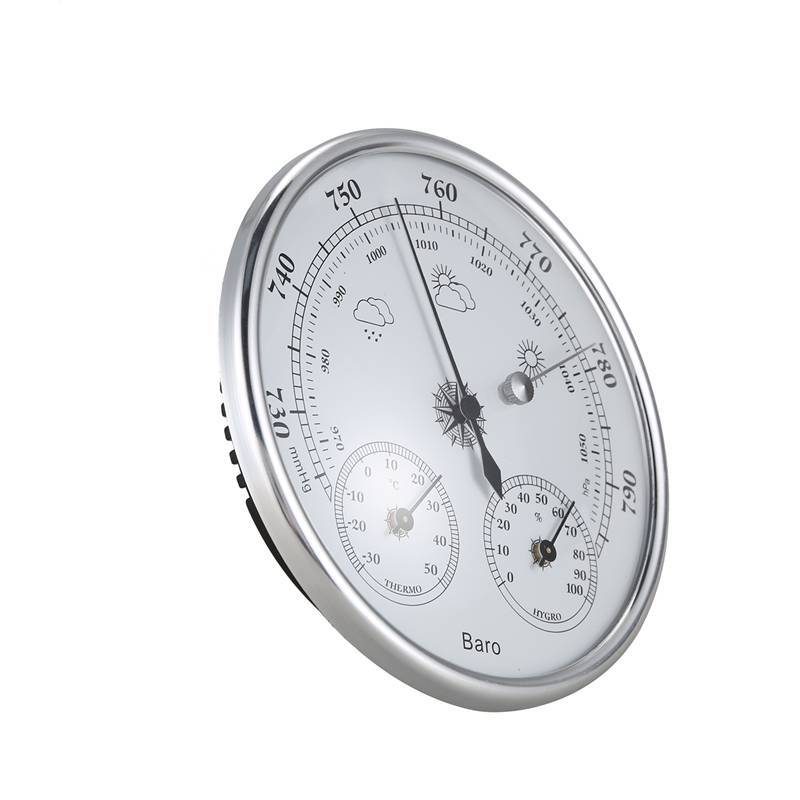 Termómetro higrómetro doméstico montado en la pared, medidor de presión de alta precisión, barómetro de instrumentos meteorológicos de aire