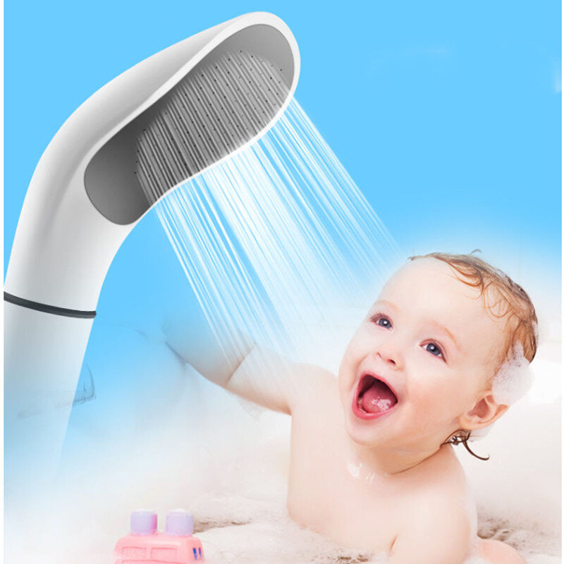 Cabezal de ducha de lluvia a presión de alta calidad, filtro de ahorro de agua, boquilla de pulverización, ahorro de agua a alta presión, cabezal de ducha blanco