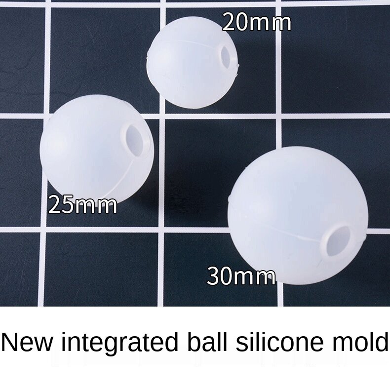 Three specifications of epoxy resin round silicone mold can be used for three-dimensional starry sky ball jewelry