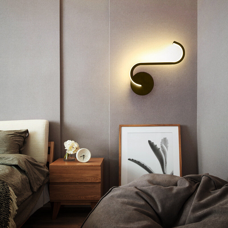 Applique da parete a LED per camera da letto Nordic semplicità
