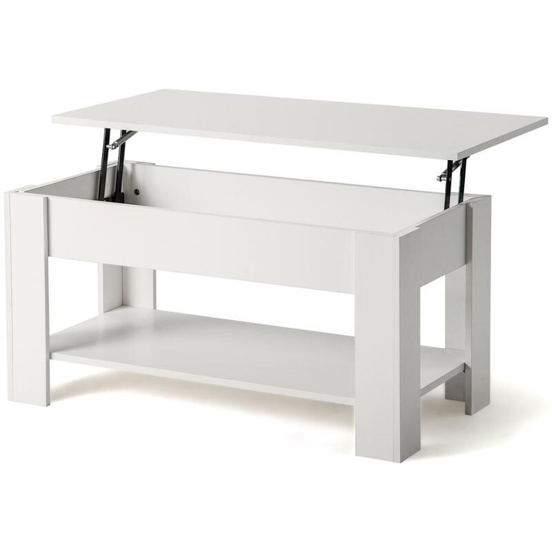 Nowoczesne białe podnieść Top stolik do salonu handlowych pojemne półki proste drewniane styl dąb koniec stoły meble
