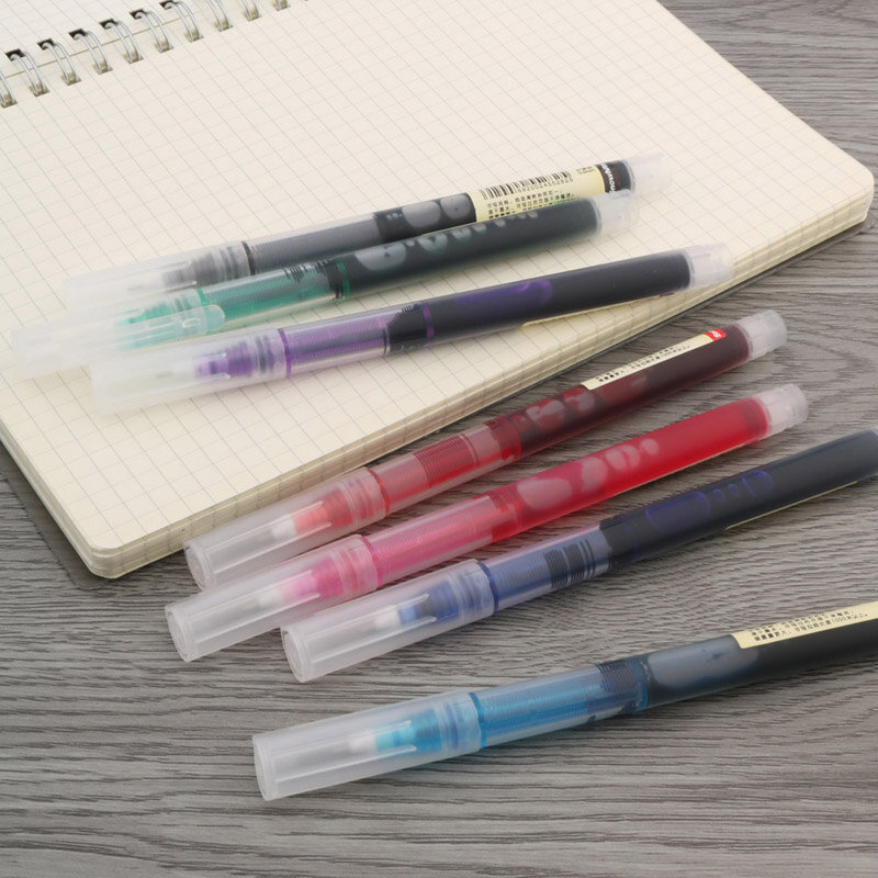 Tipo europeu agulha padrão canetas gel, secagem rápida, tomar um exame, canetas de tinta colorida, papelaria escritório escola, 0.5mm, 1pc