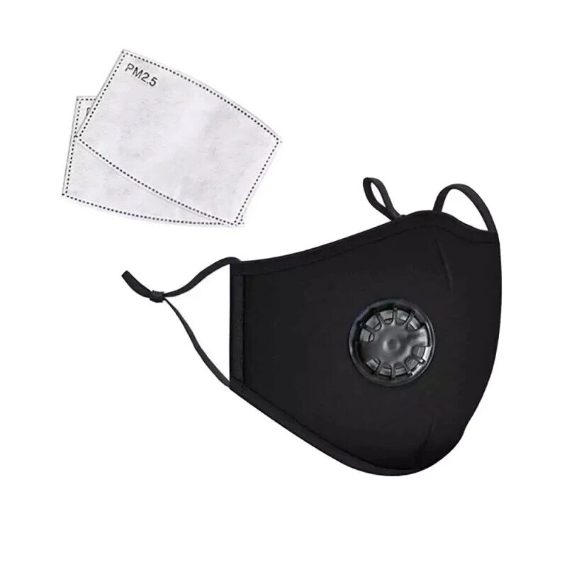 1 pièces femmes hommes coton Anti-poussière masque charbon actif filtre respirateur confortable respiration bouche-moufle