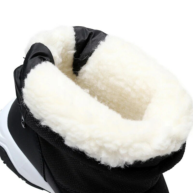 Botas de nieve cálidas para hombre y mujer, zapatos cálidos de felpa gruesa, de algodón, para invierno, 2022