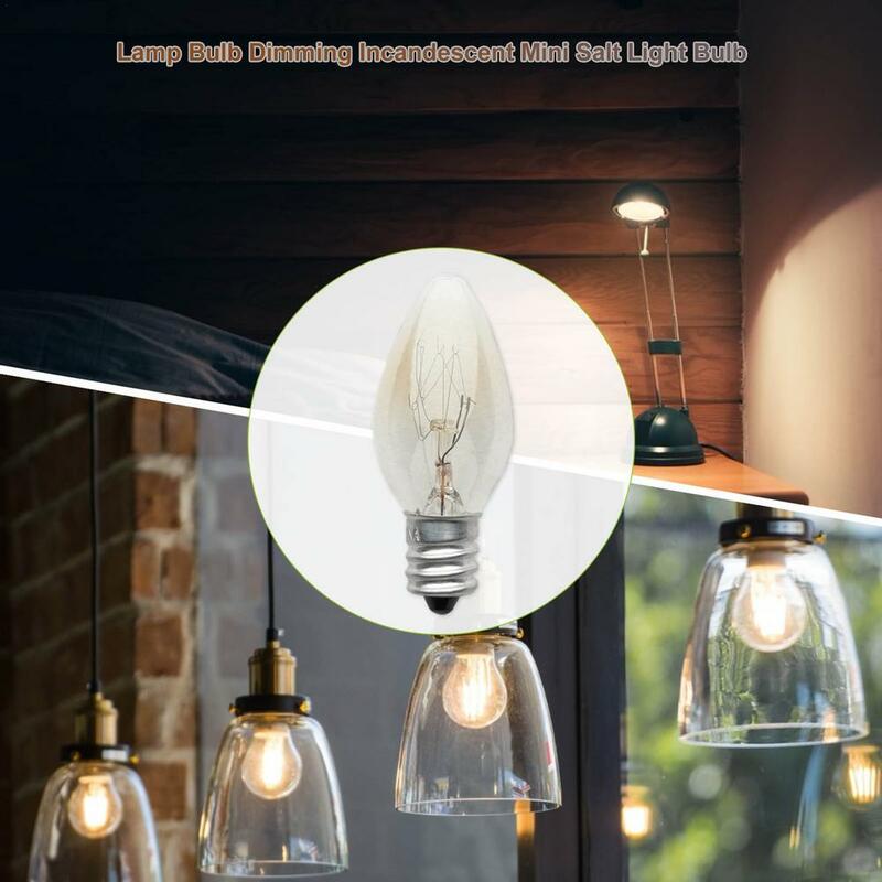 E12 Оригинальная лампа, ароматические ночные лампы, лампа накаливания, вольфрамовая Ночная лампа C7, резьба, лампа с солью, 220-240 В, 10 Вт