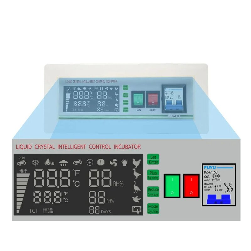 Controlador inteligente automático da incubadora do ovo do termostato da temperatura para a venda