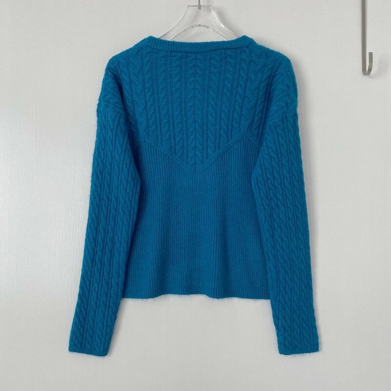 Long Sleeve Knitted Sweater Women Fall 2021 New Fashion Jacquard O Neck Jumper Top Pullover Knitted Sweater Soft Warm Pull Femme