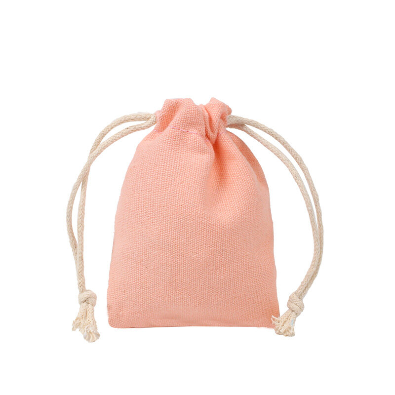 50 pz/lotto 7x9cm sacchetti della spesa in tessuto di cotone Unisex sacchetti di immagazzinaggio per esposizione di gioielli borsa regalo con coulisse borsa per decorazioni per feste di matrimonio