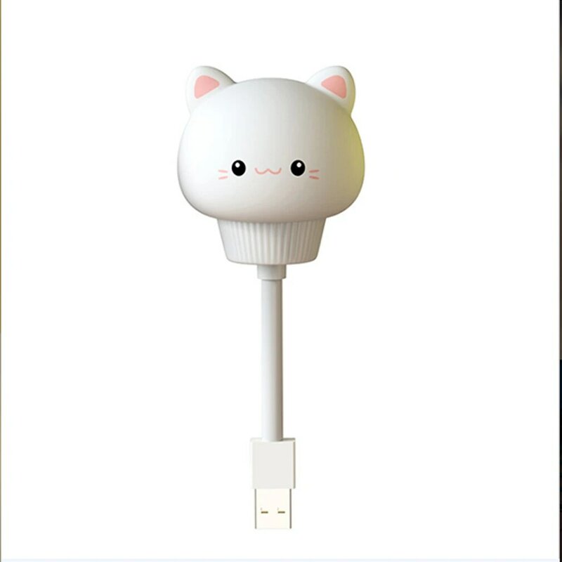 Telecontrol USB LED lampada da scrivania a LED orso coniglio cartone animato comodino luci notturne regalo di natale per Baby Kid room decorazioni per bambini