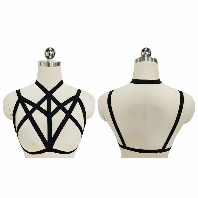 Sexy bra for Sexy Fashion Women Elastic Harness Hollow Out Bra Bustier Cage Crop Tops Lingerie dropshipping
