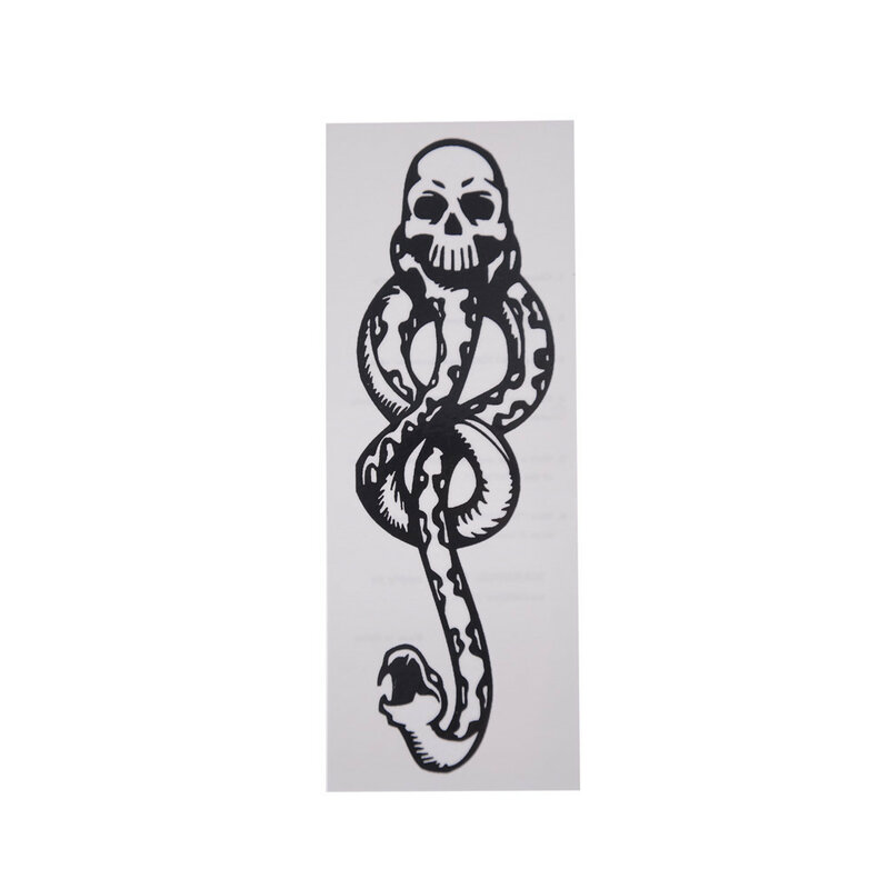 Pegatinas de tatuajes de los Death Eaters, accesorios de Cosplay y baile, pegatina artística de brazo, marcas oscuras, 5 uds.