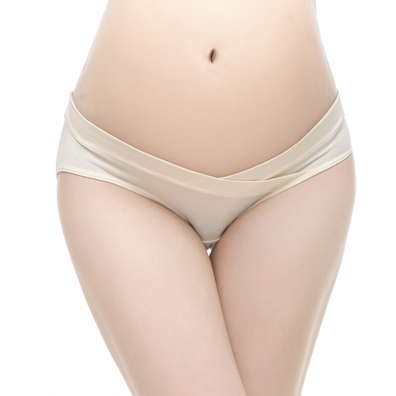 100 sztuk kobiet odzież Postparto kobiet w ciąży niskiej talii bielizna bez szwu miękka pielęgnacja brzucha bielizna majtki ciąży
