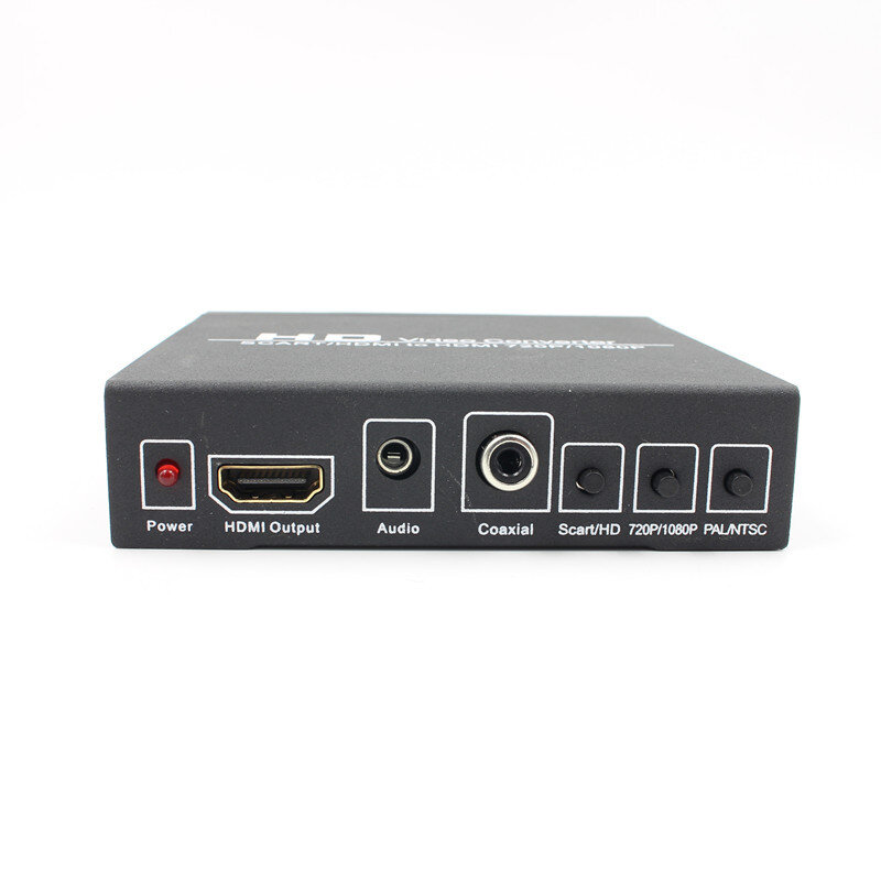 SCART auf HDMI Scart Converter Video Audio Box HD Video Converter Scart zu HDMI Adapter mit PAL/NTSC Video scaler