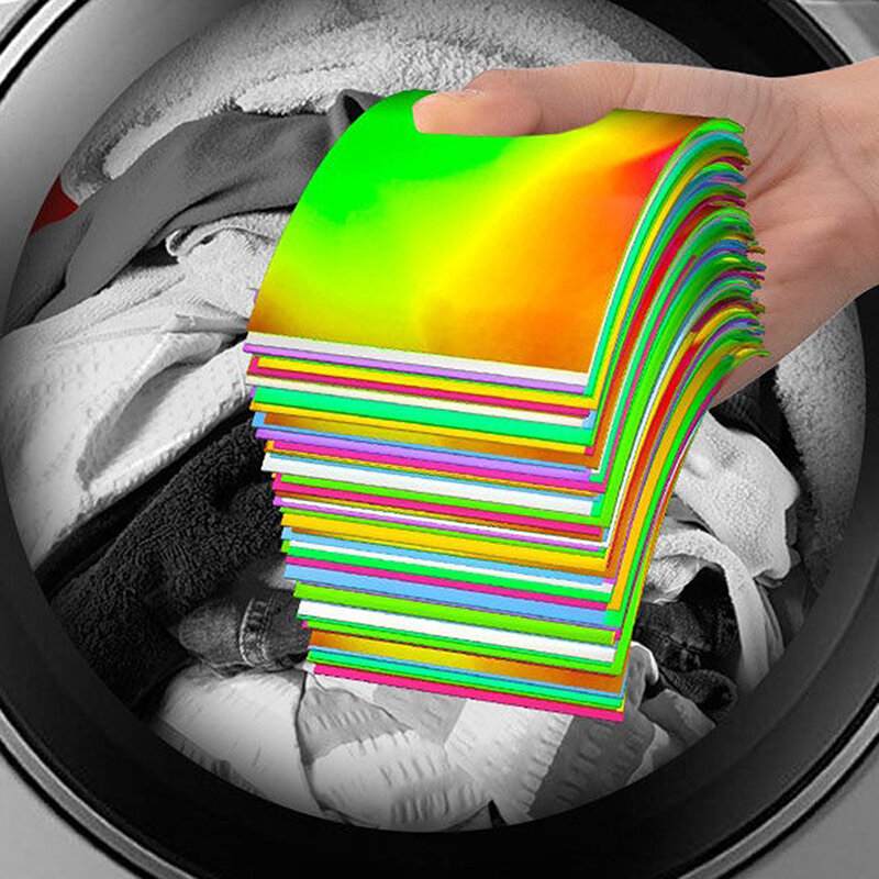 30PC Mới Bột Giặt Nano Siêu Đậm Đặc Giặt Bột Tờ Giặt Giấy Bong Bóng Giặt Ga