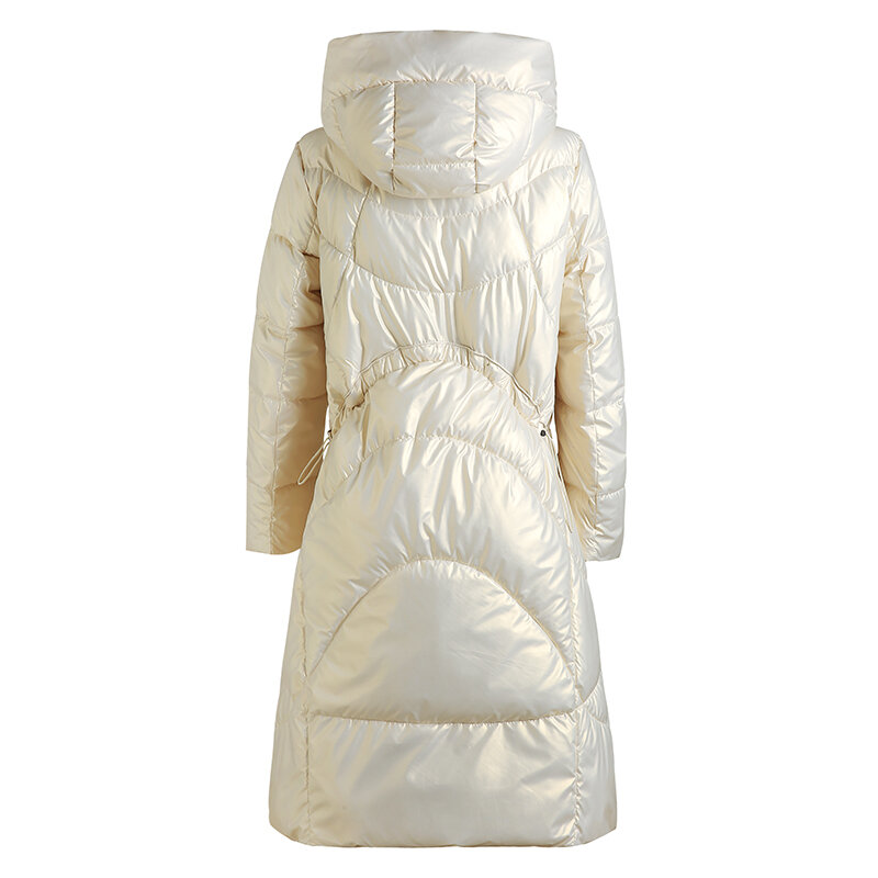 Новинка, пуховое хлопковое пальто, женские свободные парки, зимняя куртка, теплое плотное зимнее пальто, Женское пальто оверсайз с длинным рукавом, верхняя одежда с подкладкой