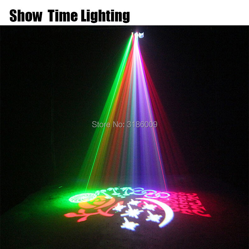 Designed for Europe/Russia Remote Control Gobo Laser Strobe LED 4 in 1 Dj Light Good Use For Home Party Entertainment KTV Club