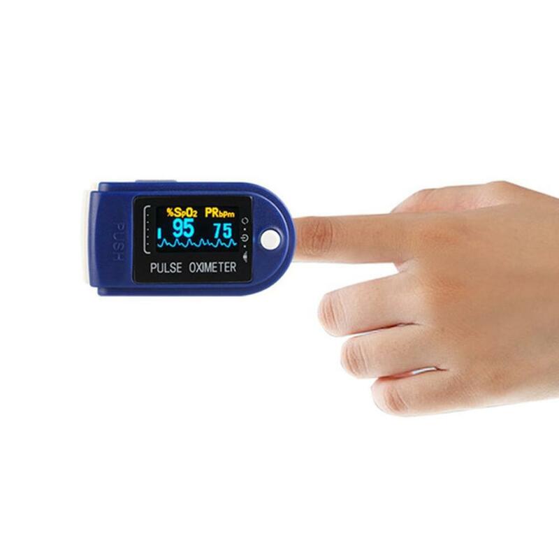 Portable C201F1 Finger Tip Pulse Oximeter OLED Display Heart Rate Monitor Blood Oxygen Saturation Monitor with Lanyard