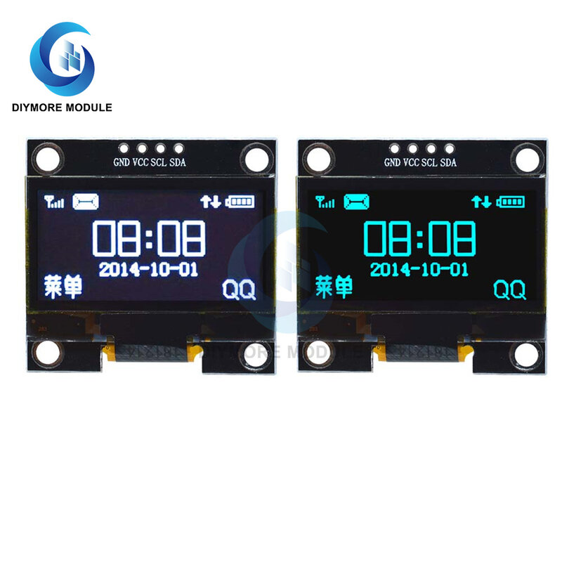 Módulo de pantalla OLED de 1,3 ", Color blanco/azul, 128x64, interfaz IIC I2C, comunicación SSH1106, controlador 12864 para Arduino