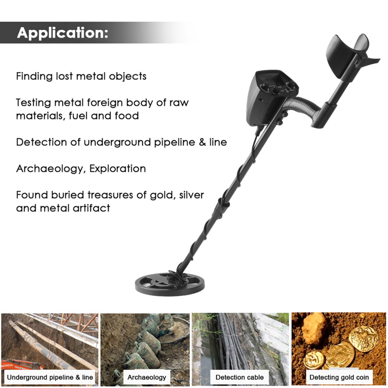 GTX5030 Metal Detector Underground Metal Finder Gold Detector Treasure Hunter Gold Digger Metal Detector for Beginner Pinpointer