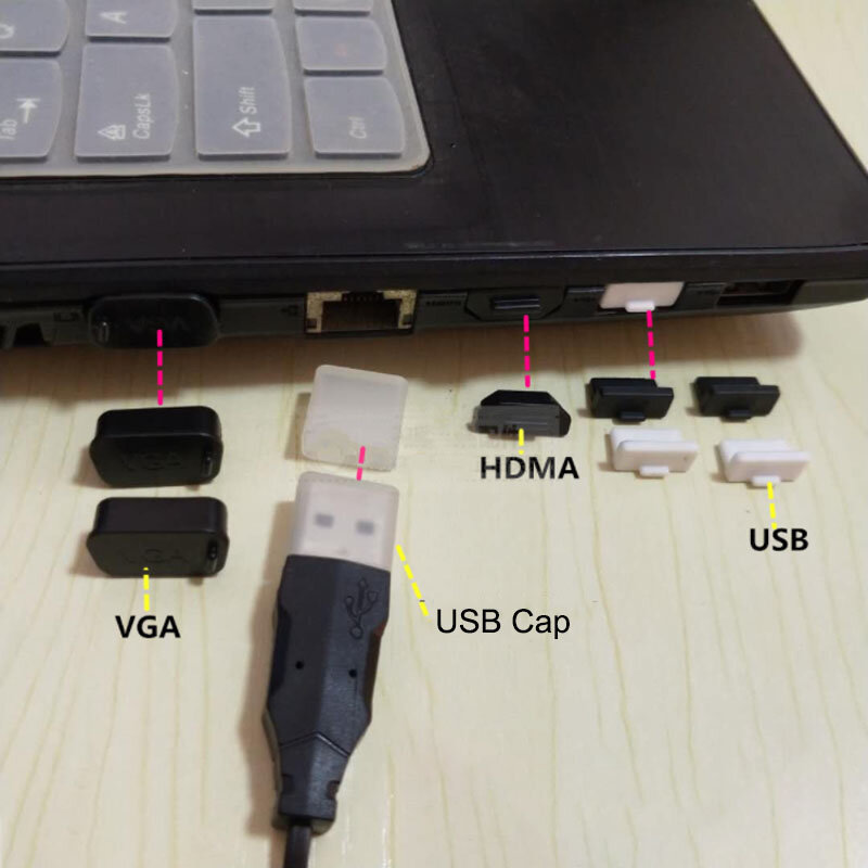 USB Penutup Sumbat Debu Silikon Anti Debu Penutup Laptop Tahan Debu Penutup Pelindung Tablet PC Notebook