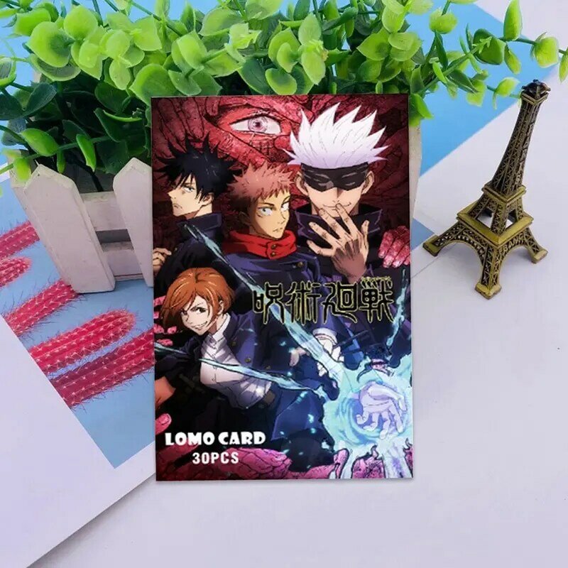 30 Pçs/set Anime Jujutsu Kaisen Mini Cartão Postal Quadrinhos Gojou Satoru Yuji Itadori Cartões Lomo Lomo Cartão de Fãs Presente Coleção Elegante