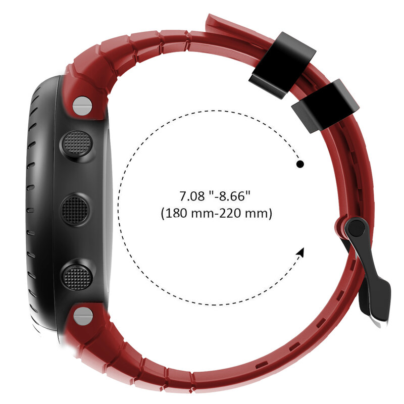 ANBEST-Bracelet de rechange en silicone souple, compatible avec Suunto Core Frontier, bracelet de montre intelligente classique