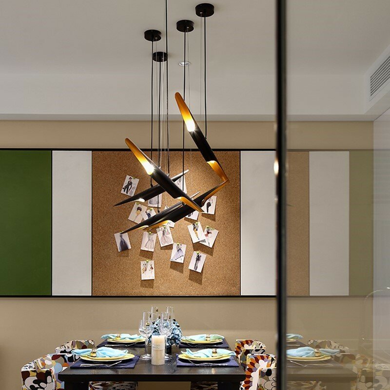 Pós moderno simples restaurante escudo de bambu lustre da recepção do hotel resto da área loja personalizado criativo lâmpadas iluminação quarto