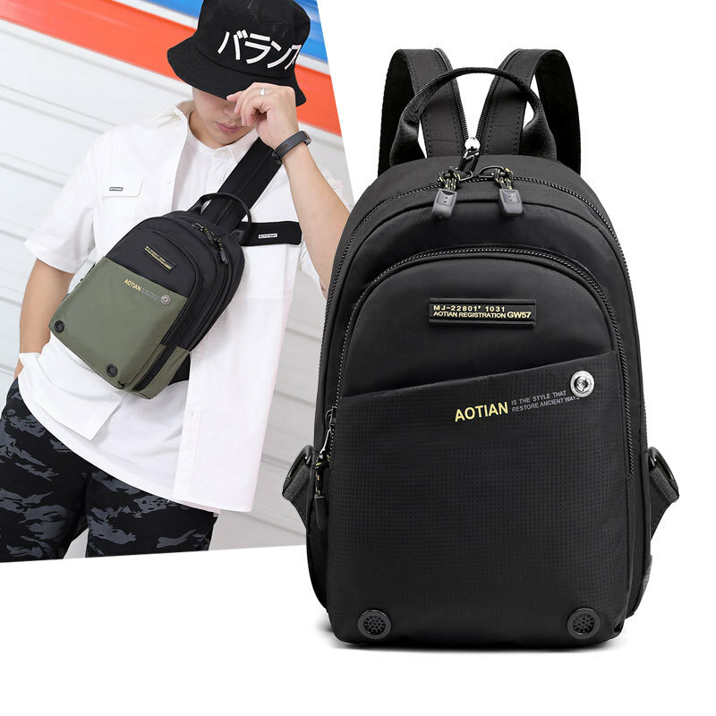 Weysfor Men Chest Bag Rucksack Knapsack Brand Famous Travel Casual Male One Shoulder Bags Sling Backpack Daypack Mochila