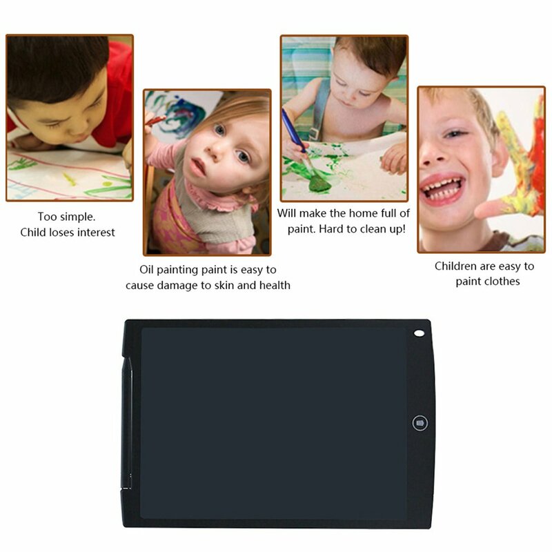 Planche à dessin électronique avec écran LCD, tablette d'écriture numérique, tablettes graphiques, bloc-notes électronique, 8.5 pouces, 12 pouces