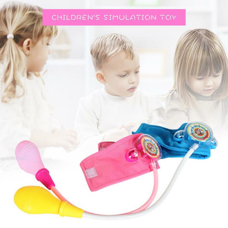 Crianças simulação família doutor brinquedo da família médico enfermeira de medição de pressão arterial brinquedo crianças menino menina enfermeira