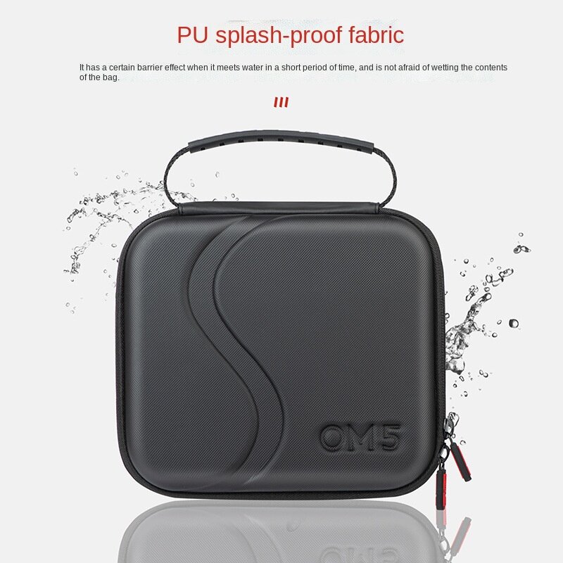 For DJI OM 5 Mobile Phone Gimbal Full Set PU Portable Handbag Shoulder Messenger Bag Storage Bag