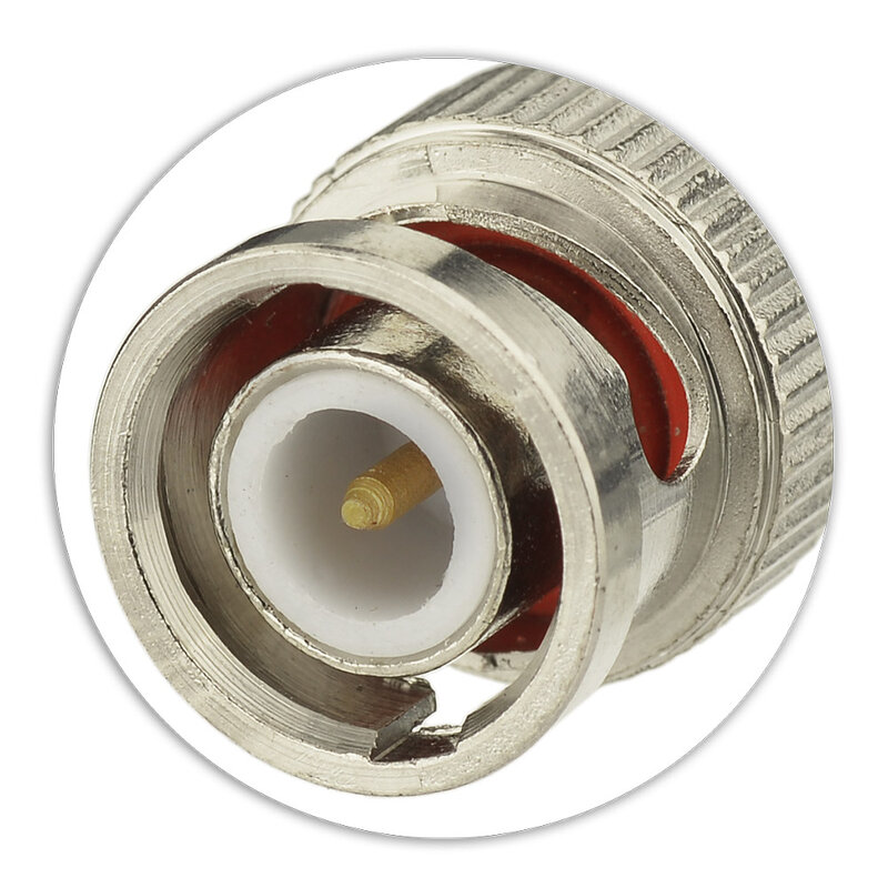 Superbat Bnc Plug Naar Male Coax Adapter Rechte Connector Koppeling