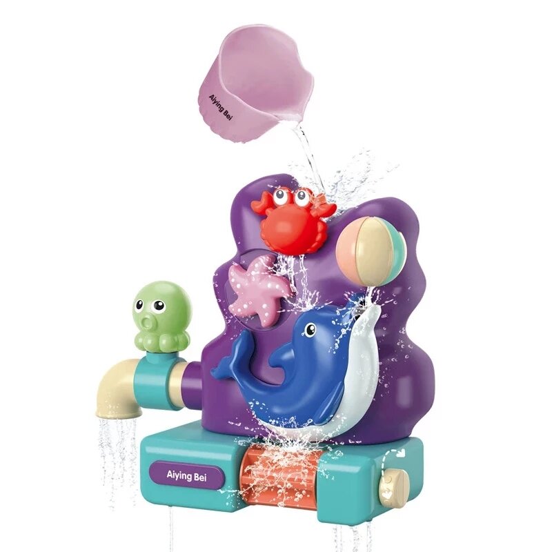 赤ちゃんと子供のためのシャワーゲーム,水スプレー付きの象のバスおもちゃ
