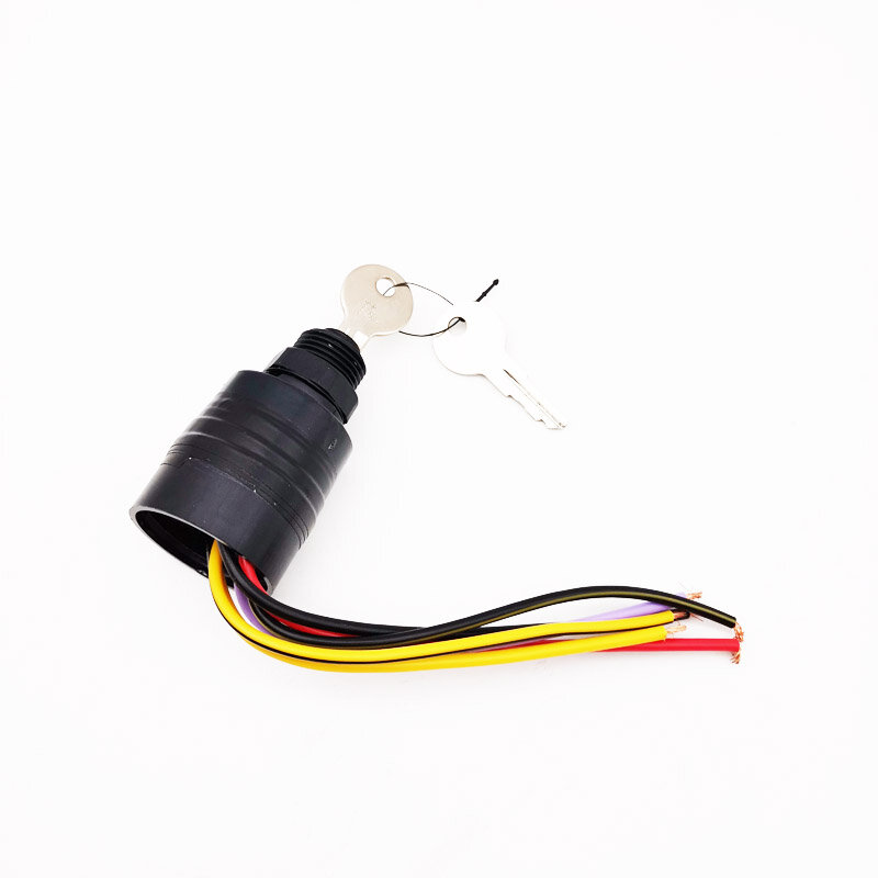 Ignition Key Switch Push to Choke Off-Ignition-Start 6 Wire For Mercury Outboard