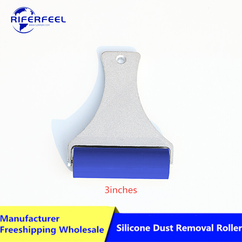 Силиконовый ручной липкий ролик для удаления пыли, антистатический инструмент для очистки комнаты, силиконовый липкий ролик с плоской ручкой