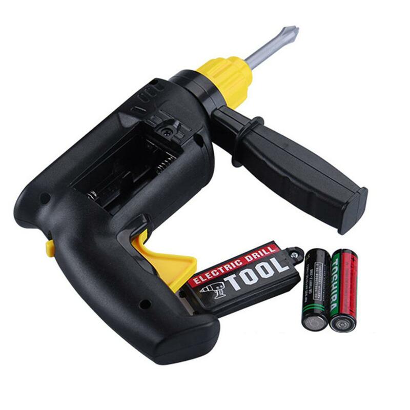 Simulation Electric Drill Maintenance Repair Tool Model Pretend Play Kids Toy Gift For Children Party Games Outdoor Toys