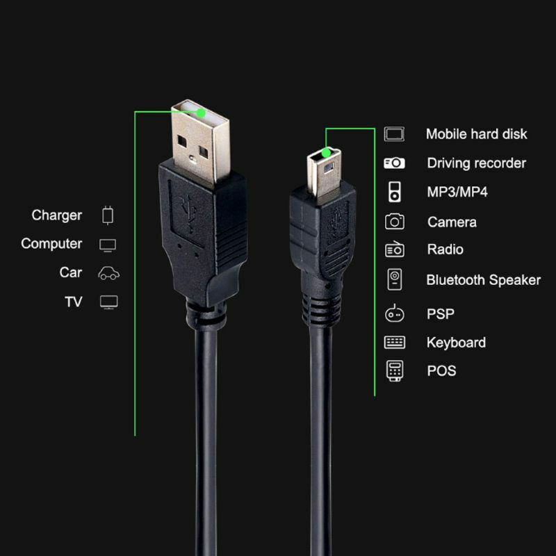 0.8M Dây Cáp USB Mini Mini USB To Mini USB 5 Pin B Cho MP3 MP4 Người Chơi Máy Ảnh