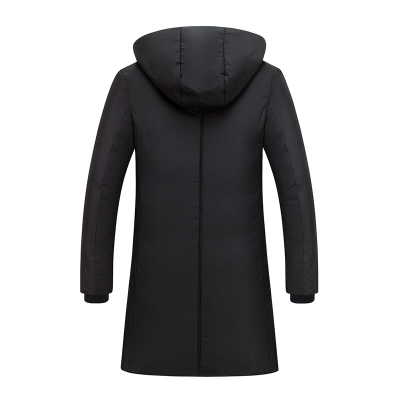 2021 inverno branco pato para baixo jaqueta masculina com capuz moda blusão casaco masculino longo engrossar quente para baixo casaco preto parkas casacos