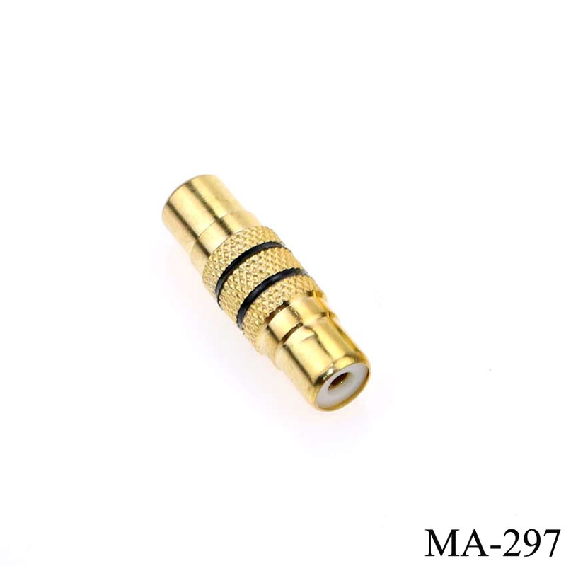 1 piece RCA Female To Female Jack Plug RCA Male To Male Connector AV Cable Plug Video Audio CCTV Extension Adapter