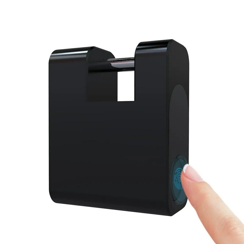 Fingerprint Padlock 20 Sets Fingerprint Unlock USB Rechargeable Smart Keyless Fingerprint Lock Anti-Theft Home Security Lock