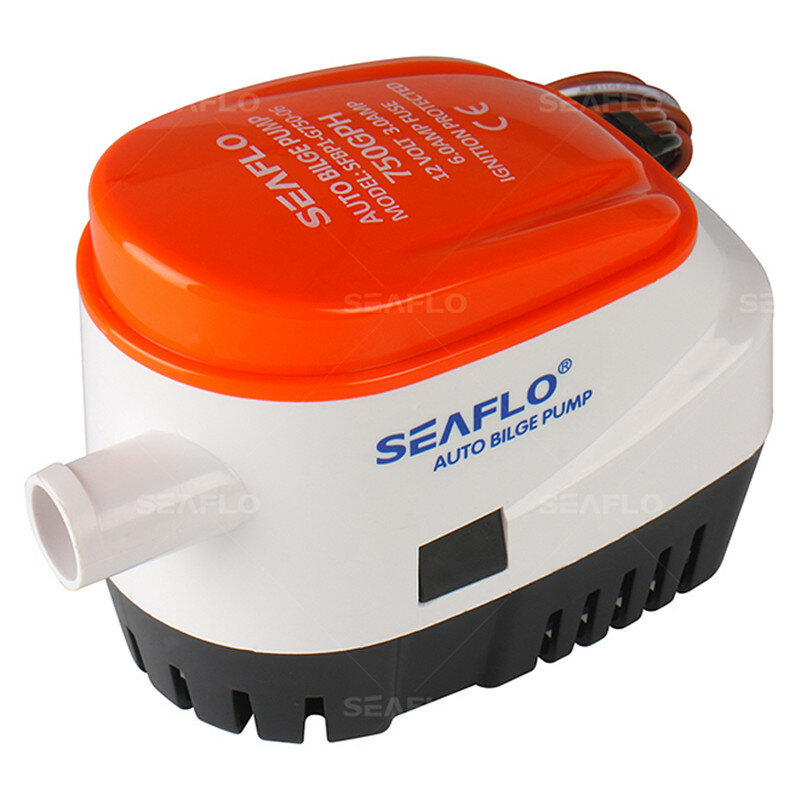 SEAFLO 자동 빌지 배수 펌프 잠수정 펌프 750 GPH 12V/24V DC 요트 RV 액세서리 마그네틱 플로트 스위치가있는 워터 펌프