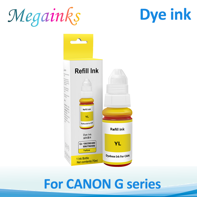 For Canon GI-490 GI-790 GI-890 GI 490 790 890 Pixma G1000 G1100 G1400 G2400 G3400 G2000 G3000 printer dye ink Canon ink