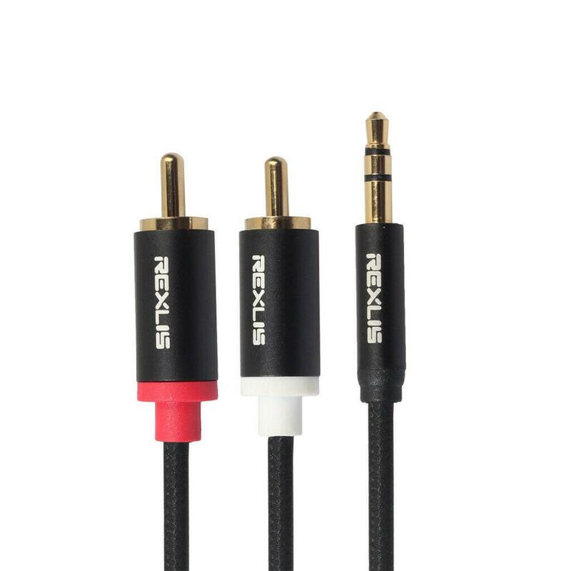 RCA Cable 2RCA To 3.5 Audio Cable 3.5mm Jack Rca Aux Cable 1m 1.8m 3m for Phone Edifer Home Theater DVD 2RCA Audio Cable