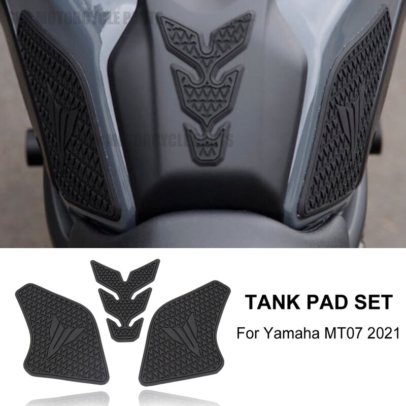 New 2022 2023 FOR YAMAHA MT07 MT-07 MT 07 Motorcycle Accessories Non-slip Side Fuel Tank Stickers Waterproof Pad Rubber Sticker