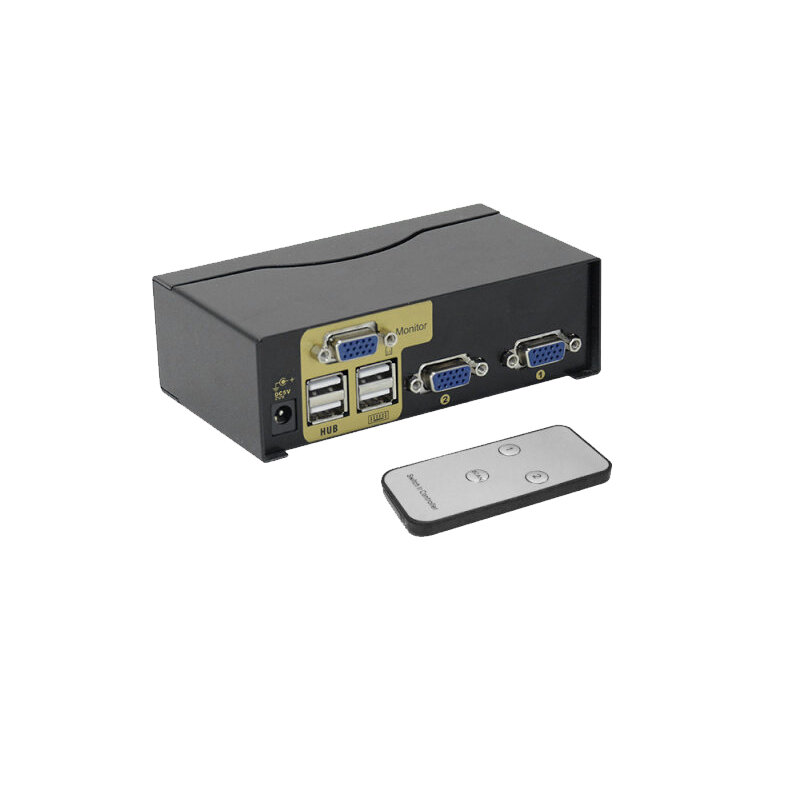 2 Port USB KVM Switch Cocok untuk Dua Tuan Rumah Pemantauan Hard Disk untuk Berbagi Satu Set Keyboard dan Mouse monitor 2 Di 1out