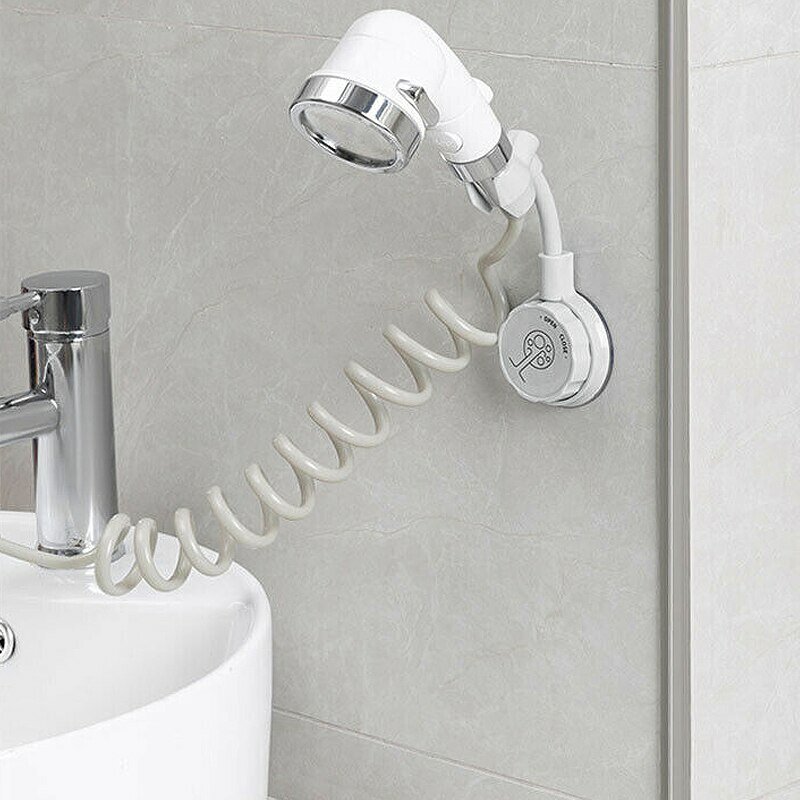 Universal Adjustable Hand Shower Holder Suction Cup Holder 360Degree Adjustable Shower Bracket Bathroom Shower Head Holder